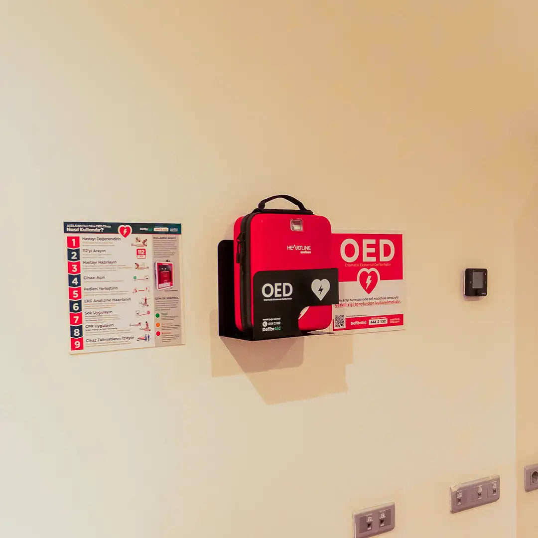 Defibrilatör Duvara Monte Taşıma Braketi