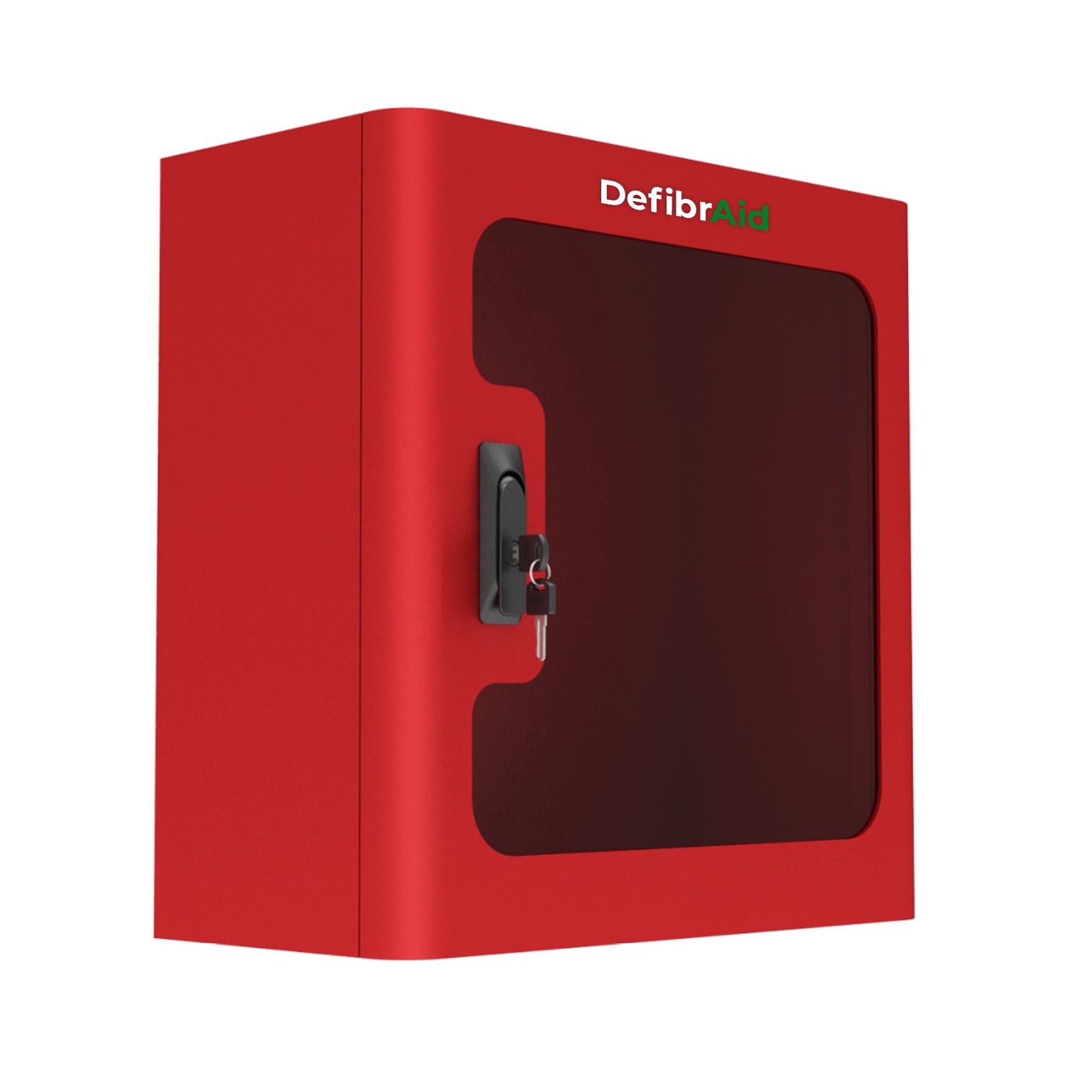duvara monte defibrilatör kabini kırmızı