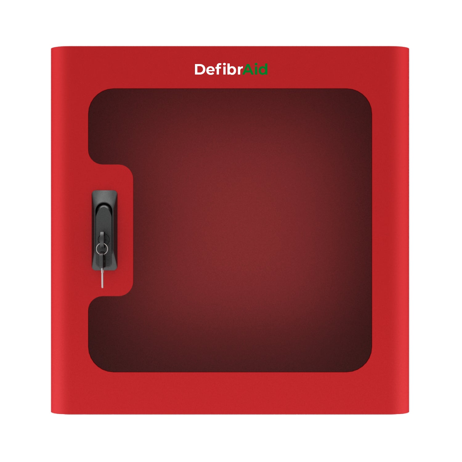 duvara monte defibrilatör kabini kırmızı