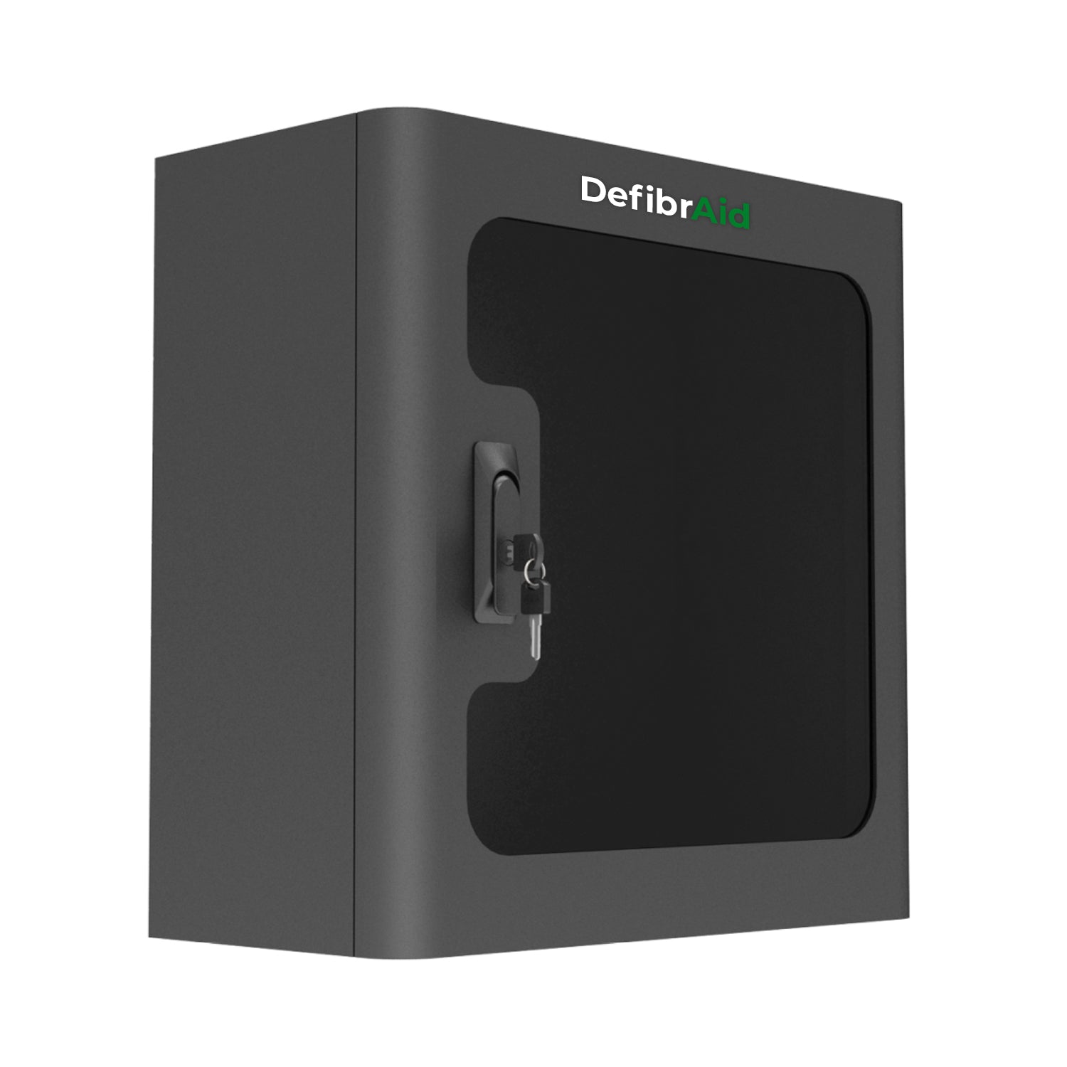 duvara monte defibrilatör kabini antrasit