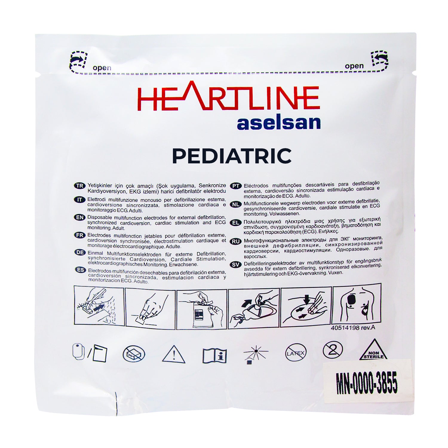 aselsan heartline otomatik eksternal defibrilatör oed cihazı pediatrik çocuk defibrilatör pedi