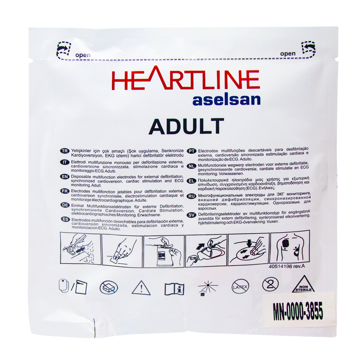 aselsan heartline otomatik eksternal defibrilatör oed cihazı defibrilatör pedi