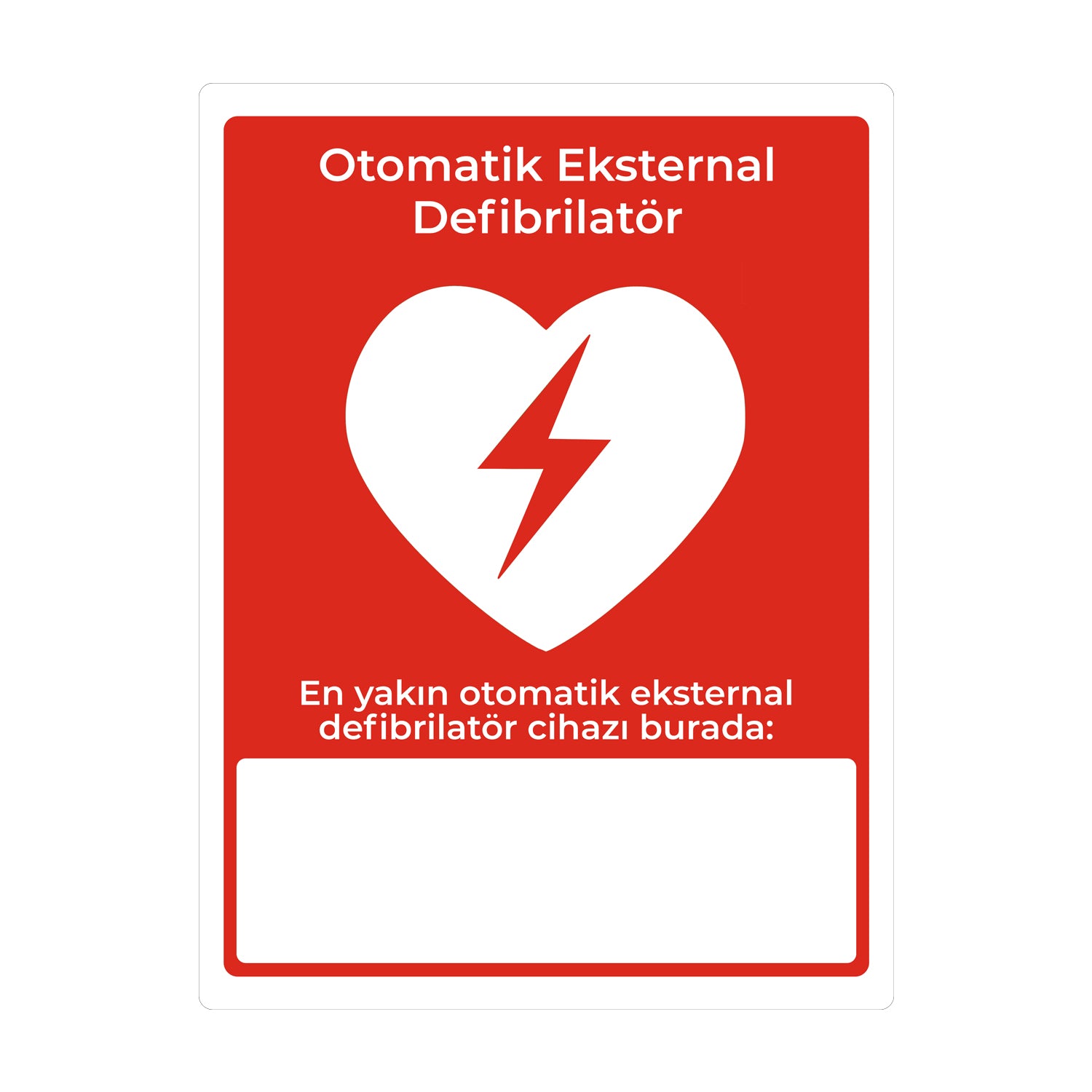 en yakın oed cihazı gösterme levhası kırmızı